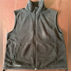 Columbia Black Fleece Vest size Large